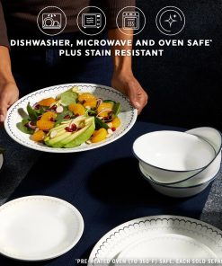 Alternative view of Corelle dinnerware platesplates Caspian Lace 10.25 Dinner Plates, 6-pack