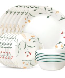 Corelle dinnerware platesplates Wildflower Scatter 18-piece Dinnerware Set, Service for 6