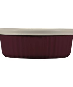 Corelle dinnerware platesplates French Colors 24-ounce Baking Dish with Lid, Cabernet