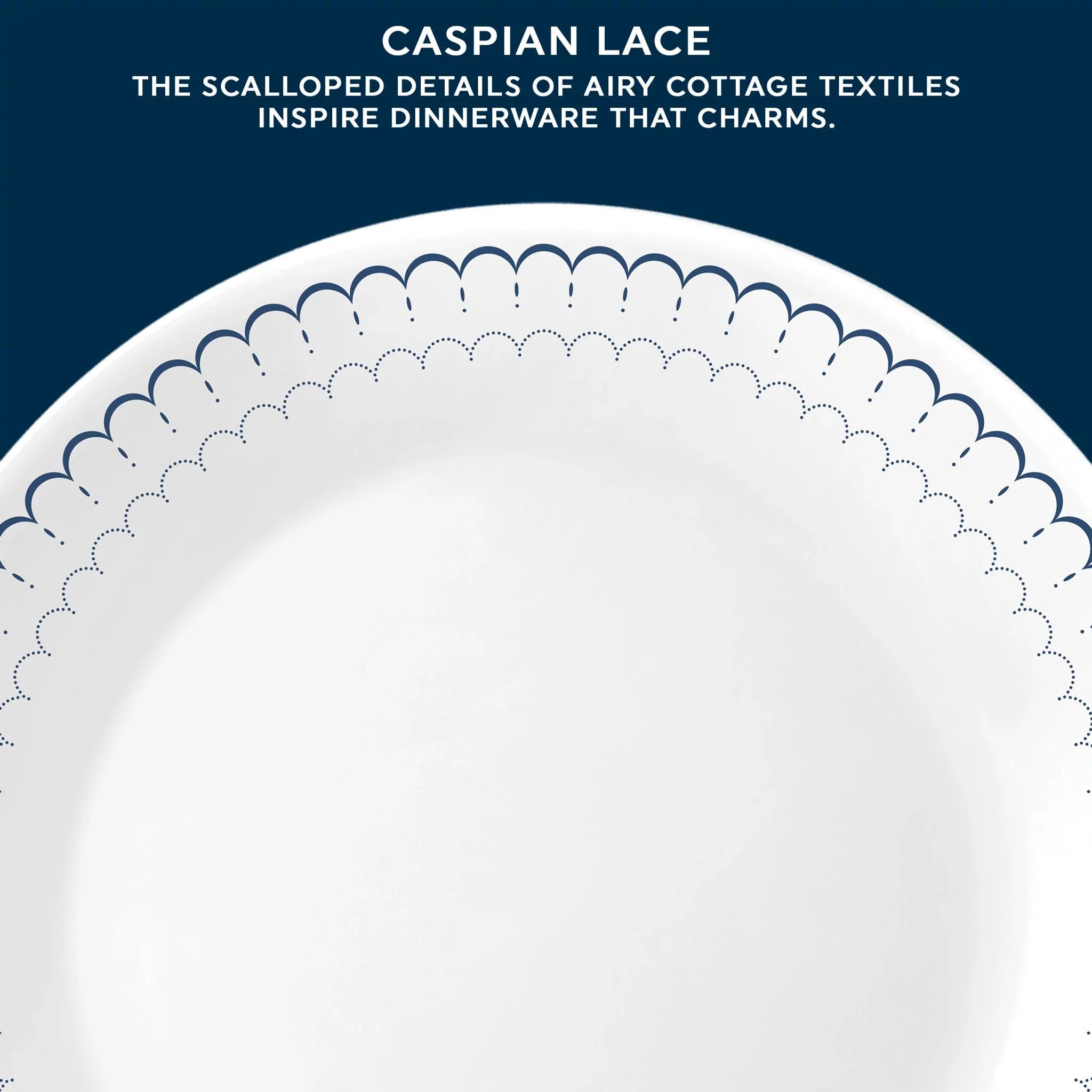 Corelle dinnerware platesplates Caspian Lace 10.25 Dinner Plate - Image 2