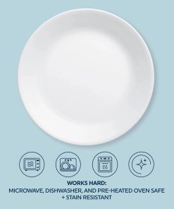 Alternative view of Corelle dinnerware platesplates Winter Frost White 16-piece Mugless Dinnerware Set, Service for 4