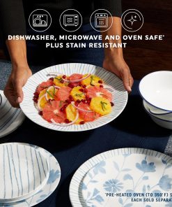 Alternative view of Corelle dinnerware platesplates Botanical Stripes 8.5 Salad Plate, Floral