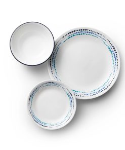 Corelle dinnerware platesplates Ocean Blues 18-piece Dinnerware Set, Service for 6