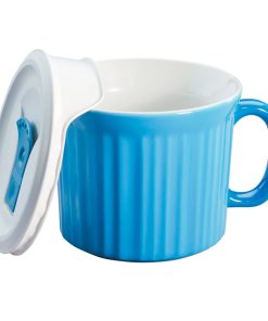 Corelle dinnerware platesplates 20-ounce Light Blue Meal Mug Corelle with Vented Lid
