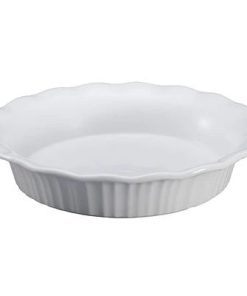 Corelle dinnerware platesplates French White Corelle 9 Pie Plate