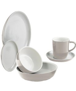Corelle dinnerware platesplates 6-piece Truffle Dinnerware Set , Service for 1