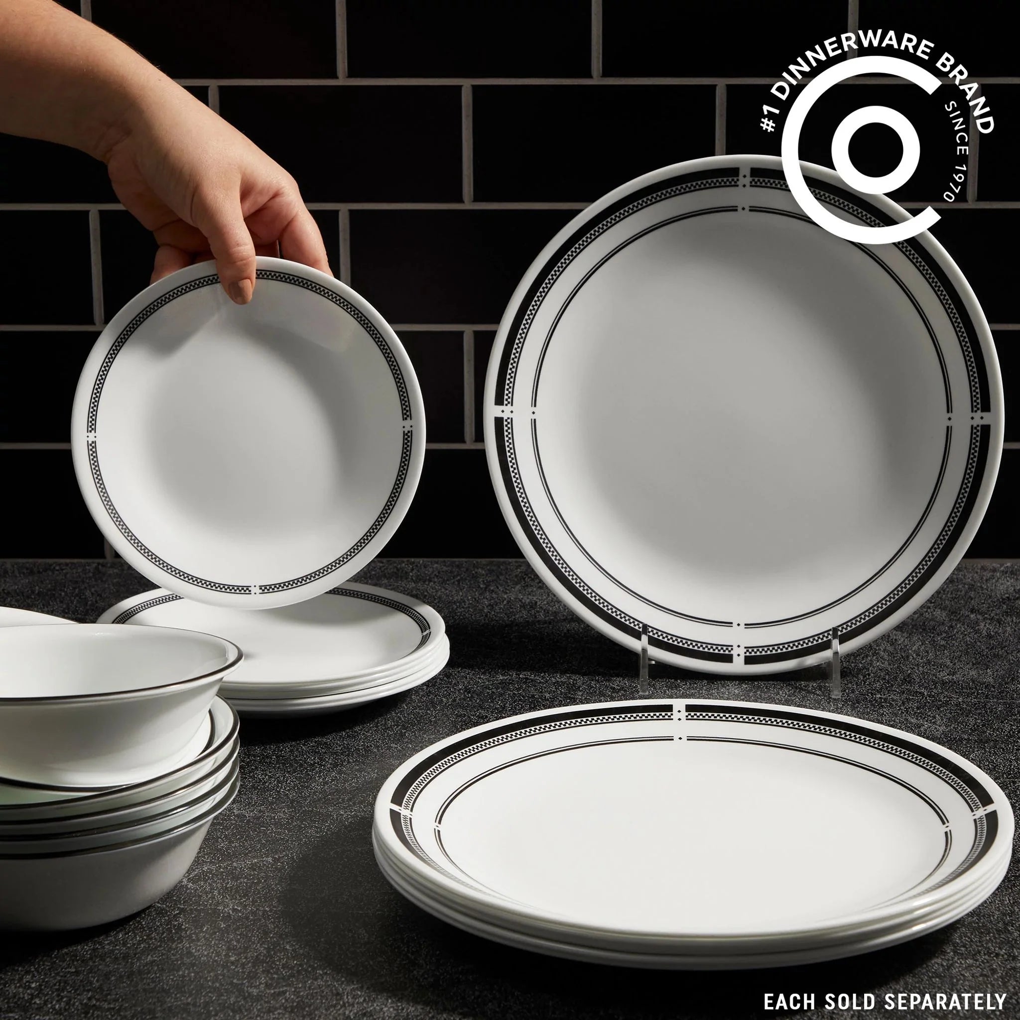 Corelle dinnerware platesplates Brasserie 6.75 Appetizer Plate, 6-pack - Image 6