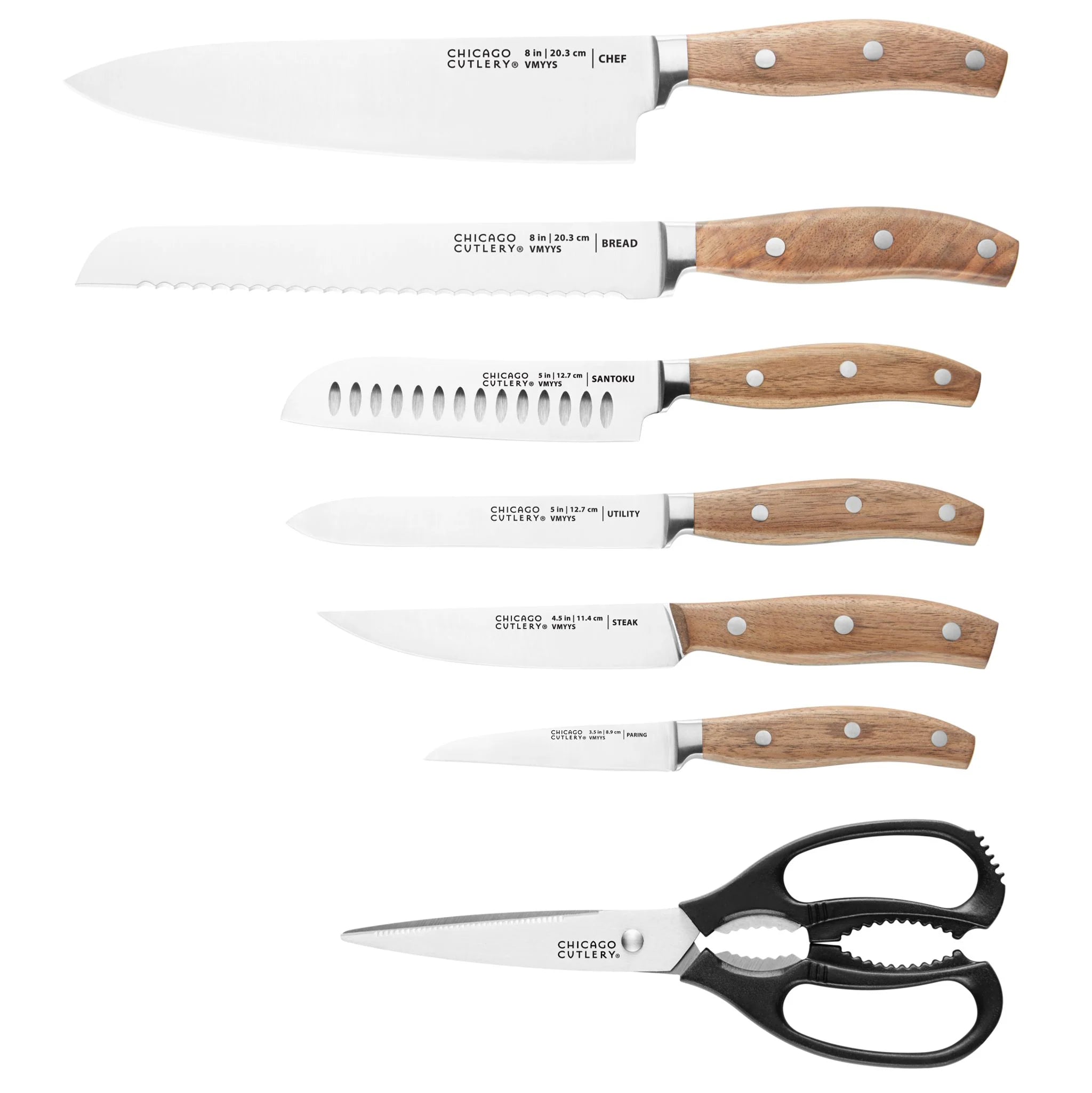 Corelle dinnerware platesplates Signature Edge Walnut 13-piece Knife Block Set - Image 4