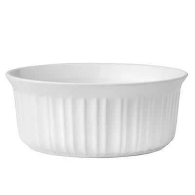 Corelle dinnerware platesplates French White Corelle 1.5-quart Round Casserole Dish
