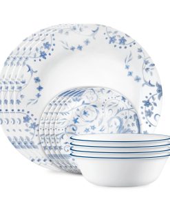 Corelle dinnerware platesplates Darlington 12-piece Dinnerware Set, Service for 4