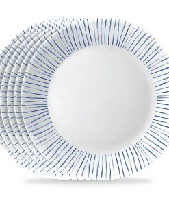 Corelle dinnerware platesplates Botanical Stripes 10.25 Dinner Plate, 6 pack