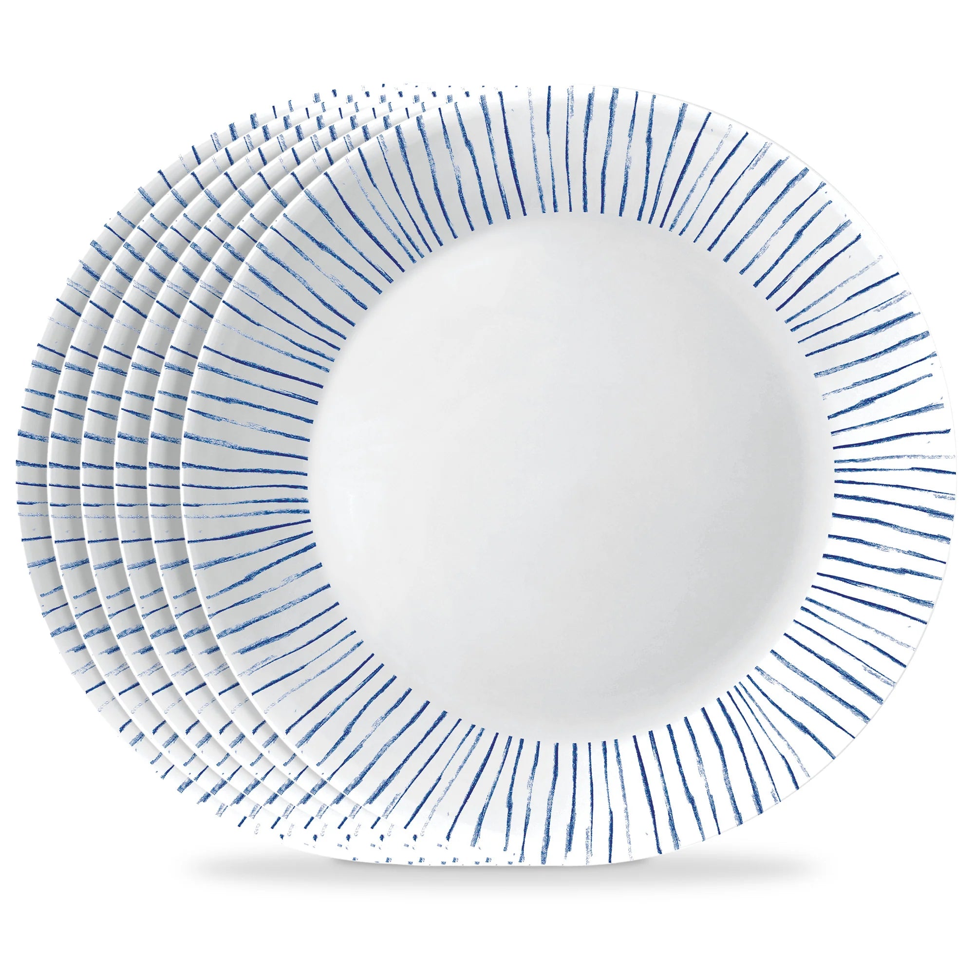Corelle dinnerware platesplates Botanical Stripes 10.25 Dinner Plate, 6 pack