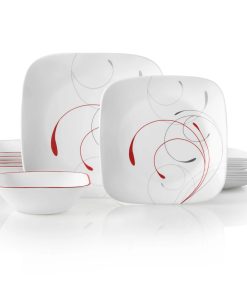 Corelle dinnerware platesplates Square Splendor 18-piece Dinnerware Set, Service for 6