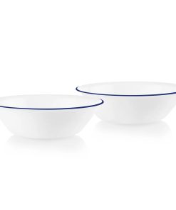 Corelle dinnerware platesplates Brilliant Blue Banded 2-quart Serving Bowls, 2-pack