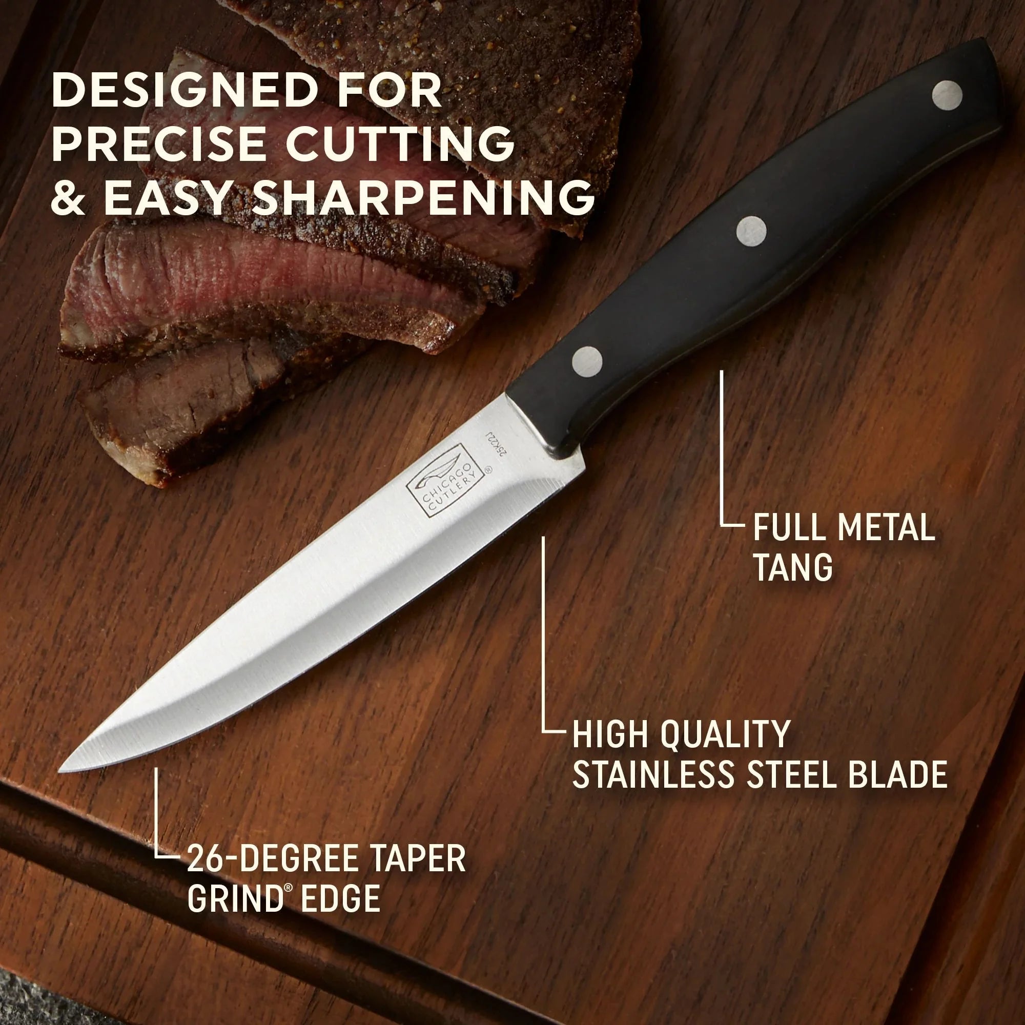 Corelle dinnerware platesplates Ellsworth 4-piece Steak Knife Set - Image 2