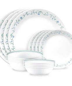 Corelle dinnerware platesplates Country Cottage 16-piece Mugless Dinnerware Set, Service for 4