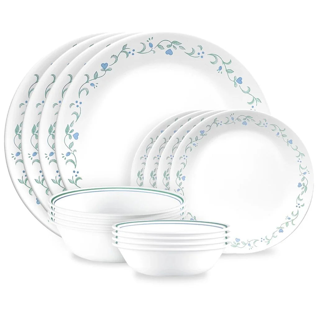 Corelle dinnerware platesplates Country Cottage 16-piece Mugless Dinnerware Set, Service for 4