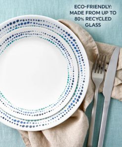 Alternative view of Corelle dinnerware platesplates Ocean Blues 12-piece Dinnerware Set, Service for 4