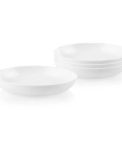 Corelle dinnerware platesplates Winter Frost White 30-ounce Versa Meal Bowls, 4-pack