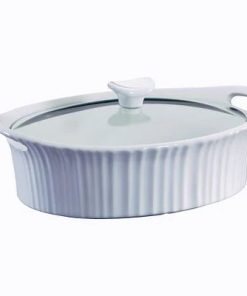 Corelle dinnerware platesplates French White Corelle 2.5-quart Oval Baking Dish with Lid