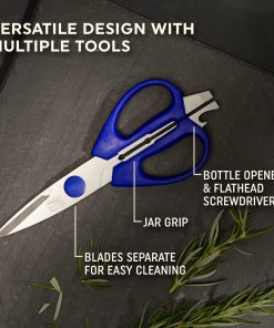 Alternative view of Corelle dinnerware platesplates Chicago Cutlery 2-piece Kitchen Shears in Blueberry and Blue Frost