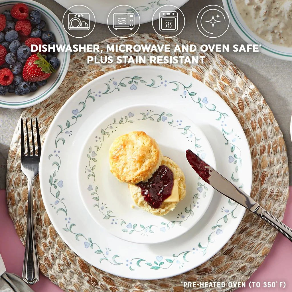 Corelle dinnerware platesplates Country Cottage 16-piece Mugless Dinnerware Set, Service for 4 - Image 5