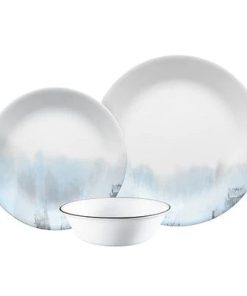 Corelle dinnerware platesplates Tranquil Reflections 12-piece Dinnerware Set, Service for 4
