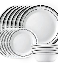 Corelle dinnerware platesplates Brasserie 18-piece Dinnerware Set, Service for 6