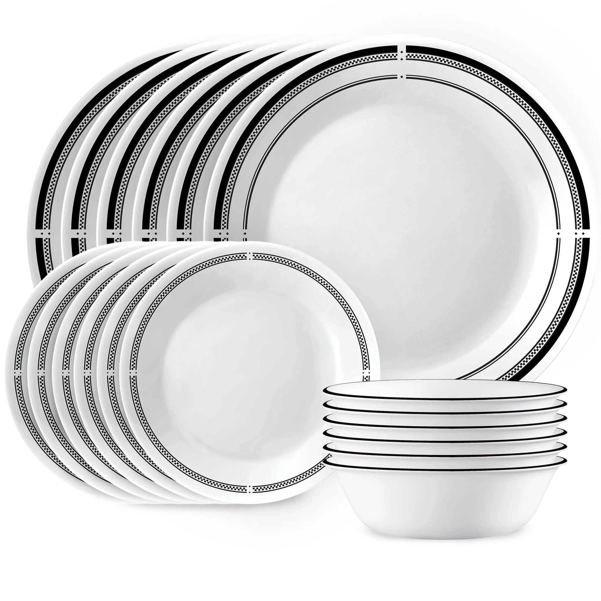 Corelle dinnerware platesplates Brasserie 18-piece Dinnerware Set, Service for 6