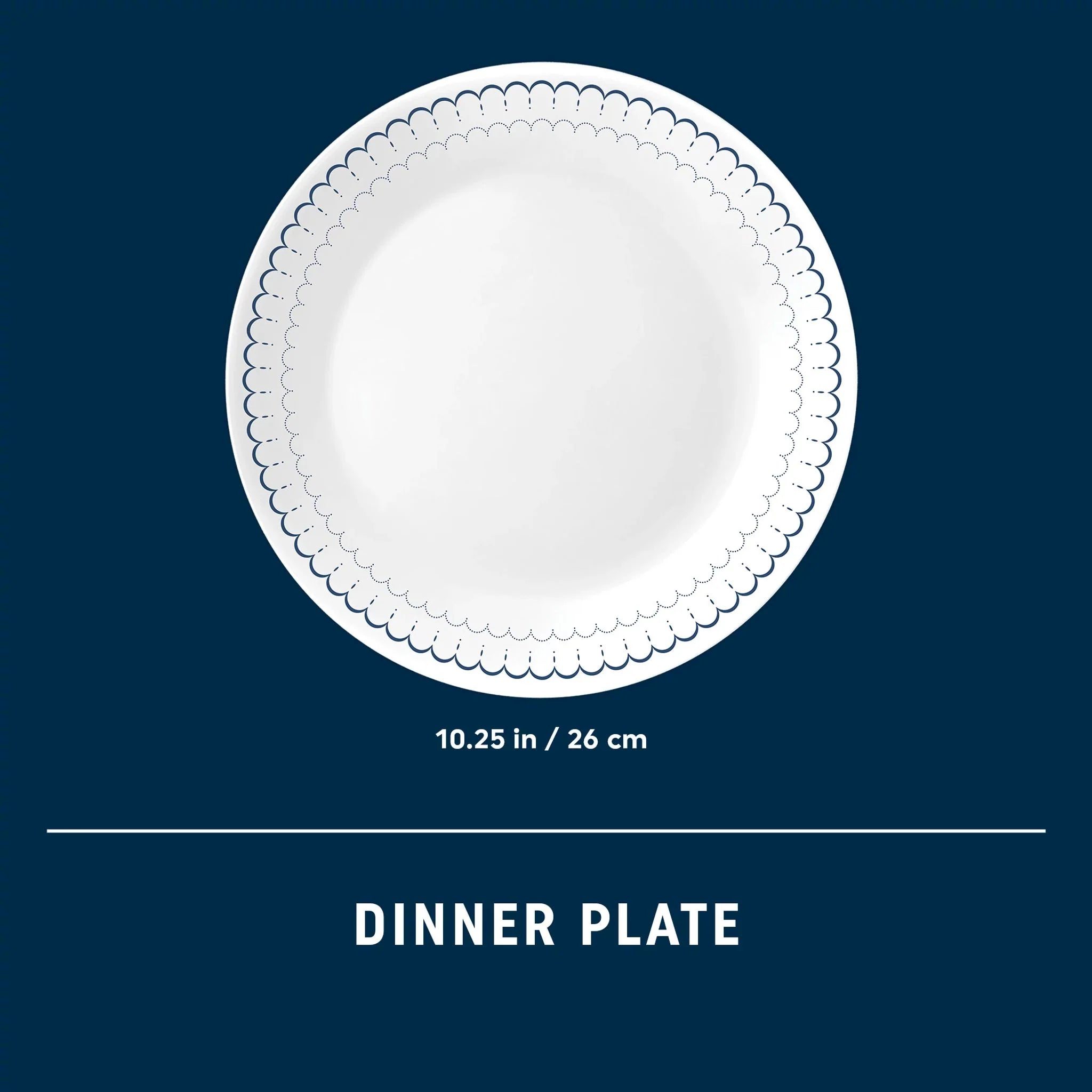 Corelle dinnerware platesplates Caspian Lace 10.25 Dinner Plate - Image 3