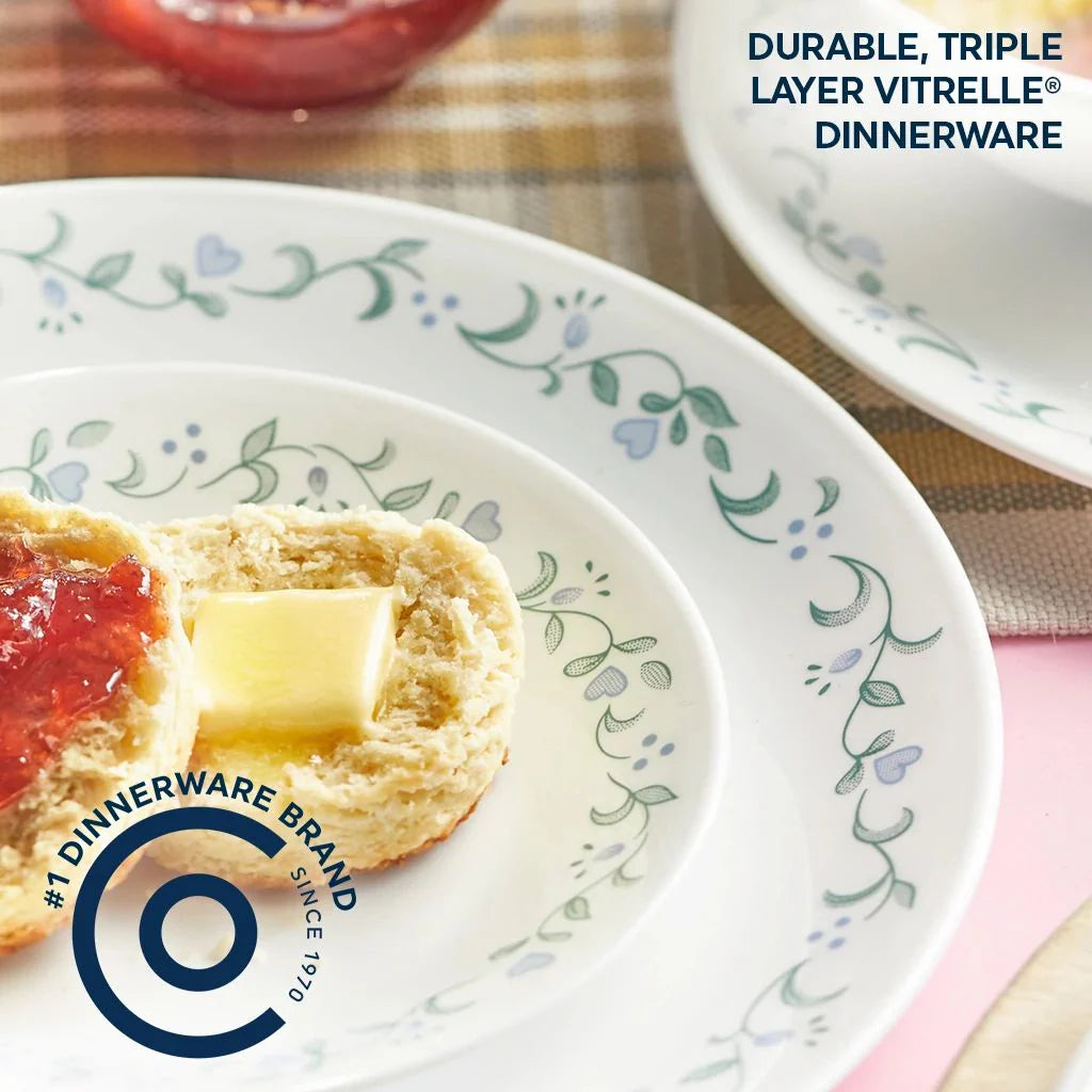 Corelle dinnerware platesplates Country Cottage 16-piece Mugless Dinnerware Set, Service for 4 - Image 4