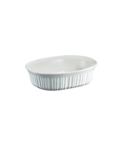Corelle dinnerware platesplates French White Corelle 1.5-quart Oval Casserole Dish