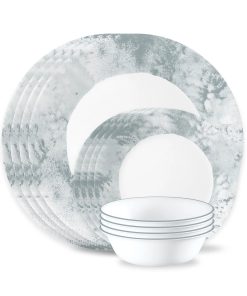 Corelle dinnerware platesplates Salt Wash 12-piece Dinnerware Set, Service for 4
