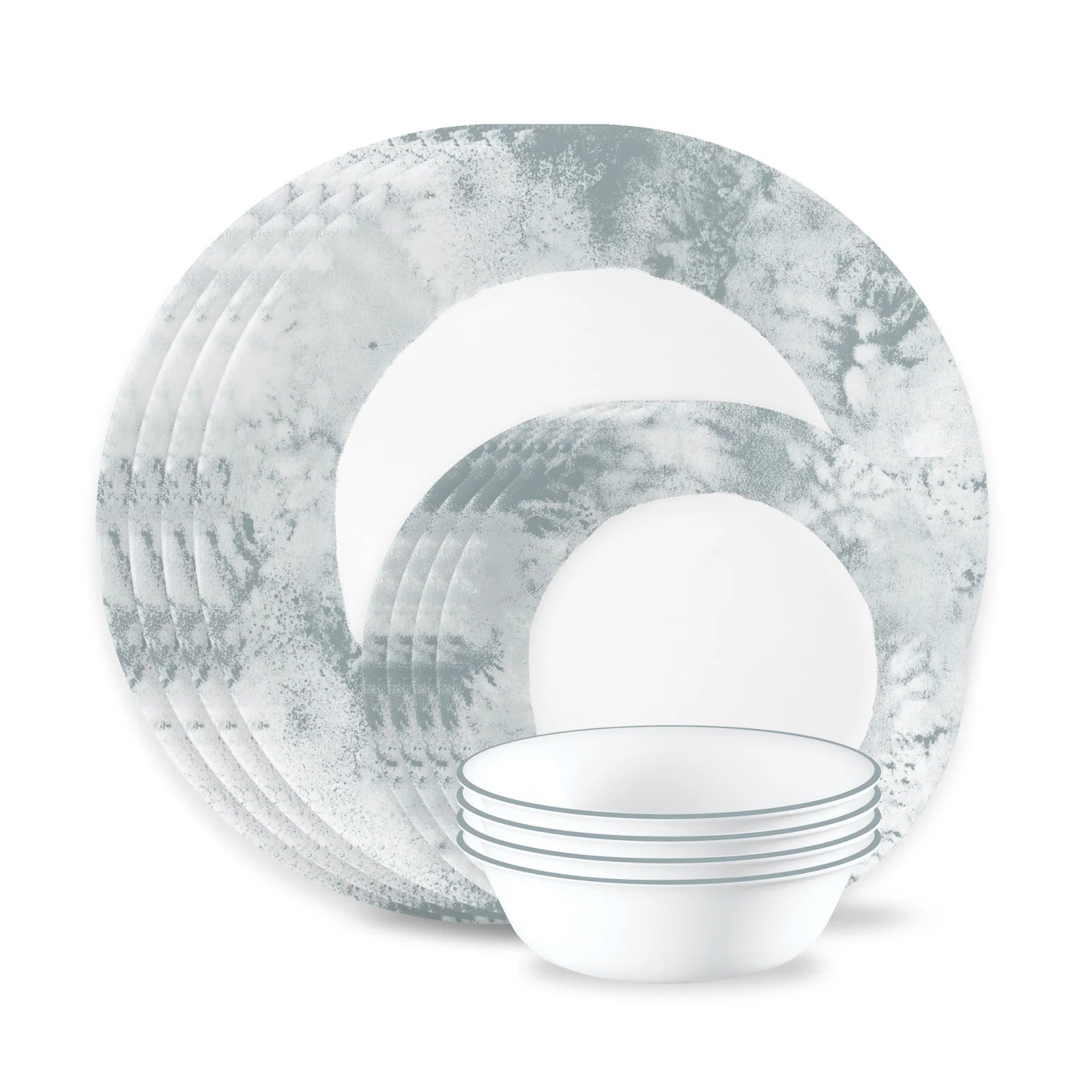 Corelle dinnerware platesplates Salt Wash 12-piece Dinnerware Set, Service for 4