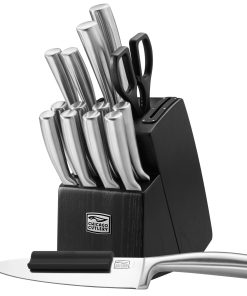 Corelle dinnerware platesplates Malden Corelle 16-piece Stainless Steel Block Set