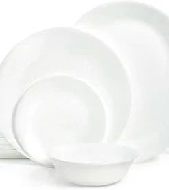 Corelle dinnerware platesplates Winter Frost White 38-piece Dinnerware Set, Service for 12