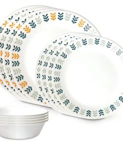 Corelle dinnerware platesplates Anders 12-piece Dinnerware Set, Service for 4