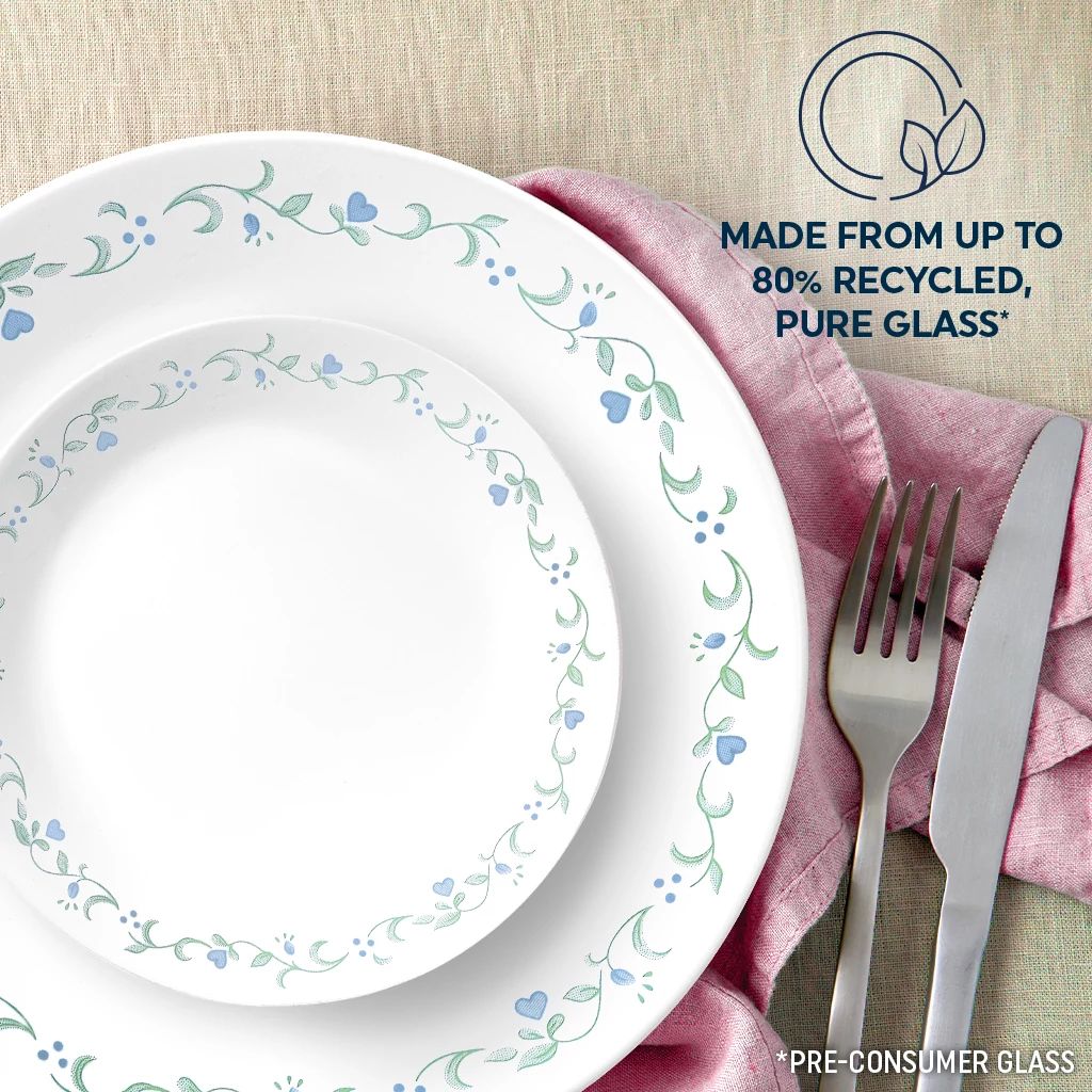 Corelle dinnerware platesplates Country Cottage 16-piece Mugless Dinnerware Set, Service for 4 - Image 6
