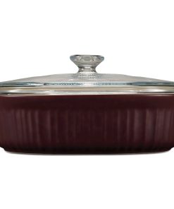 Corelle dinnerware platesplates French Colors 2.5-quart Oval Baking Dish, Cabernet
