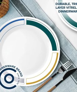 Alternative view of Corelle dinnerware platesplates Color Block 10.25 Dinner Plate