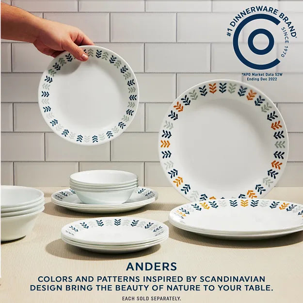Corelle dinnerware platesplates Anders 6.75 Appetizer Plate - Image 2