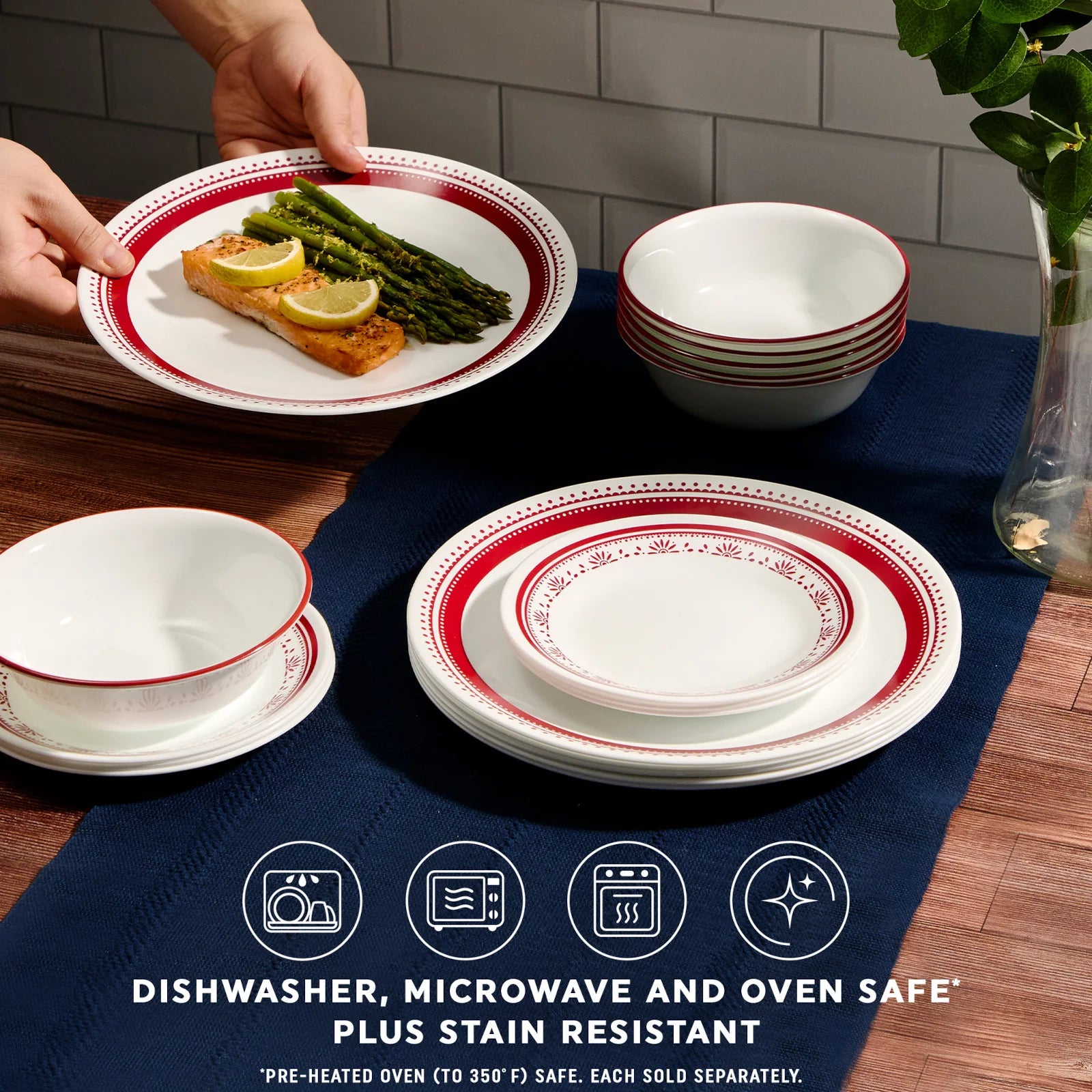 Corelle dinnerware platesplates Sadie 6.75 Appetizer Plate - Image 3