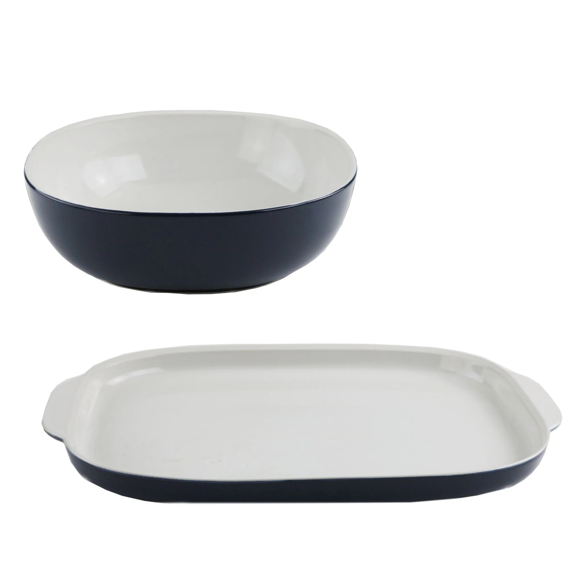 Corelle dinnerware platesplates 2-piece Serving Set, Midnight Blue
