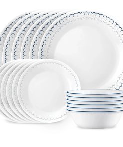 Corelle dinnerware platesplates Caspian Lace 18-piece Dinnerware Set, Service for 6