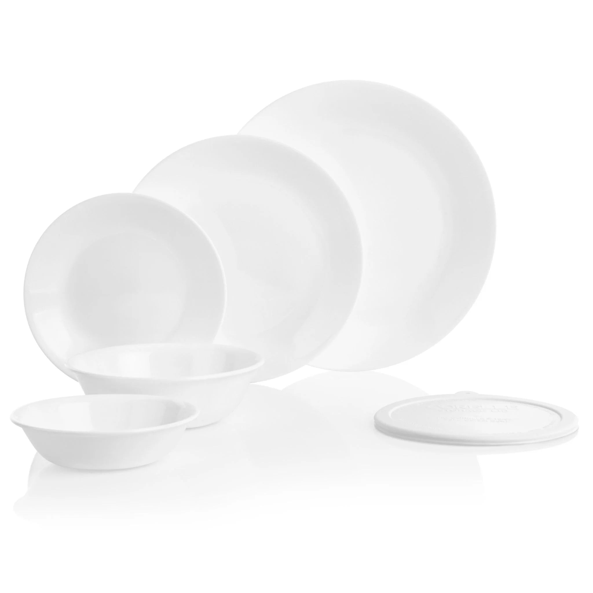 Corelle dinnerware platesplates Winter Frost White 66-piece Dinnerware Set, Service for 12 - Image 2