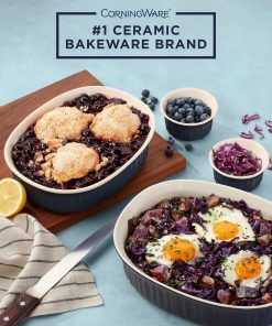Alternative view of Corelle dinnerware platesplates French Colors 10-piece Oval Bakeware Set, Navy