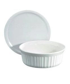 Corelle dinnerware platesplates French White Corelle 24-ounce Baking Dish with Lid