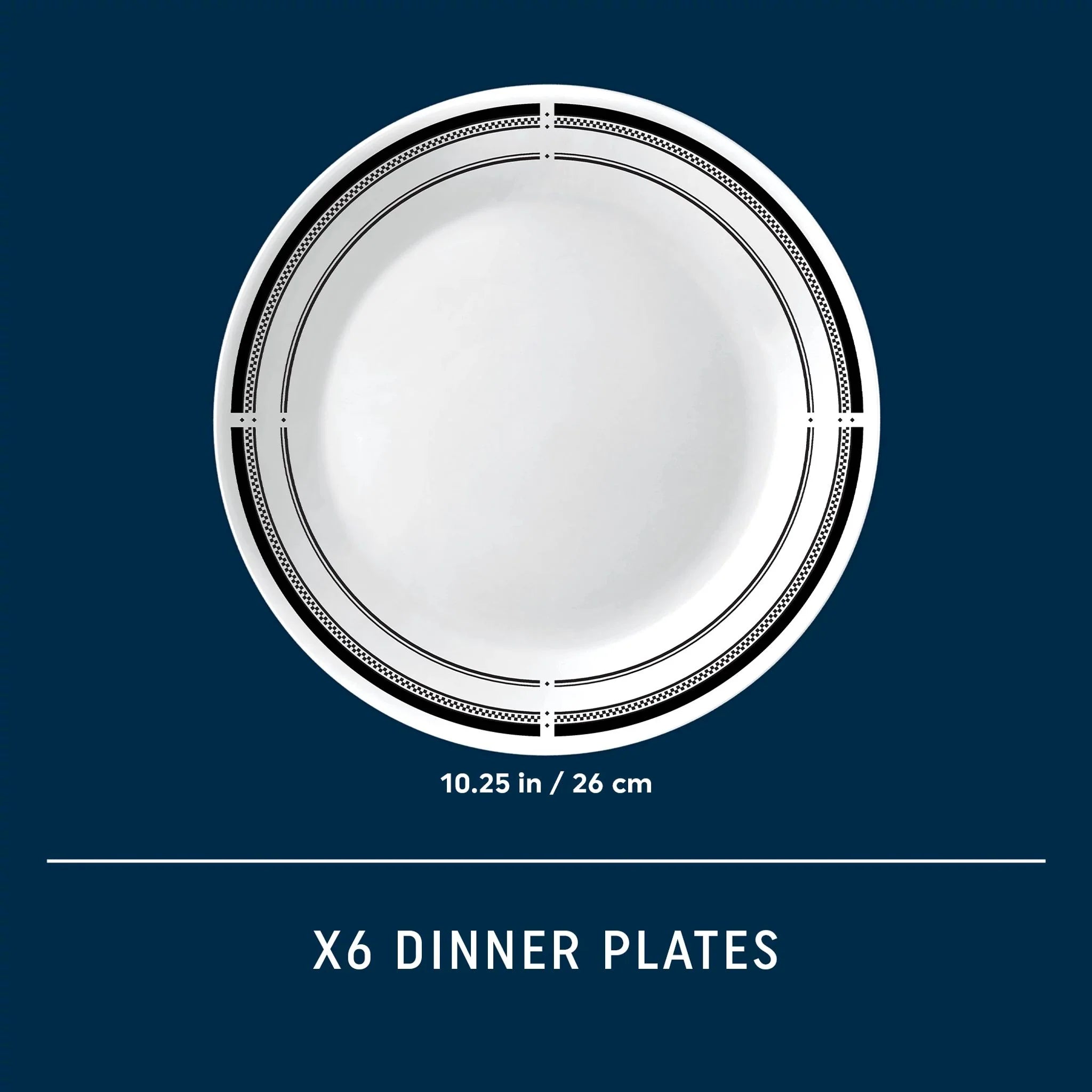 Corelle dinnerware platesplates Brasserie 10.25 Dinner Plates, 6-pack - Image 6
