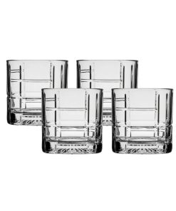 Corelle dinnerware platesplates Traze FTR Rocks Glasses (4-Pieces), 12-ounce, Dishwasher Safe