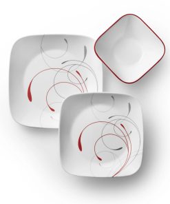 Alternative view of Corelle dinnerware platesplates Square Splendor 18-piece Dinnerware Set, Service for 6
